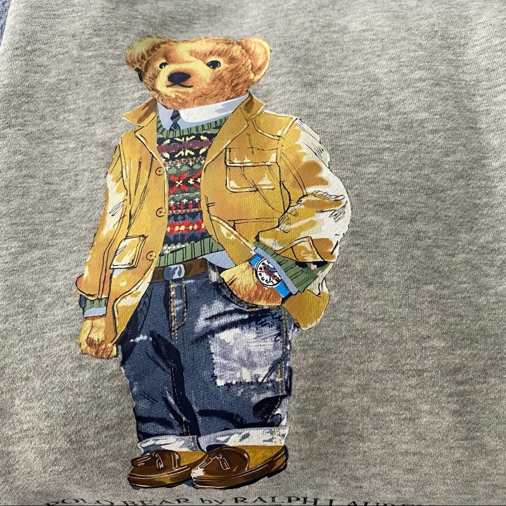 Ralph Lauren Polo Bear Hoodie - Men’s 2XL | New with Tags | Gray | Authentic